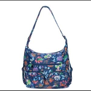 Lug Zipliner Convertible Hobo Bag, Bloom Navy